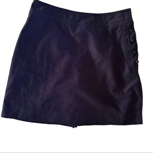 Izod Side Button Close Navy Golf Skort Skirt over Shorts Size 4